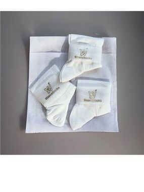 NEW #3 Weava Mulberry Silk+modal Thin Low Cut Ankle Socks Bundle Lot White 5-9
